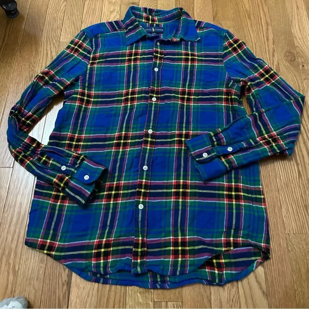Boys Ralph Lauren Plaid Flannel Shirt
